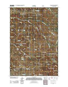 Phillips Butte Montana Historical topographic map, 1:24000 scale, 7.5 X 7.5 Minute, Year 2011