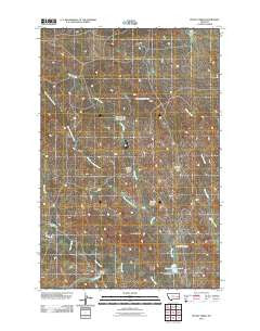 Physic Creek Montana Historical topographic map, 1:24000 scale, 7.5 X 7.5 Minute, Year 2011