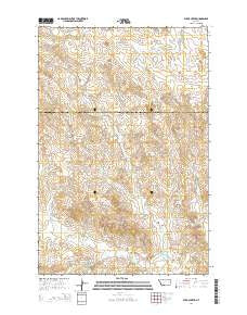 Physic Creek Montana Current topographic map, 1:24000 scale, 7.5 X 7.5 Minute, Year 2014