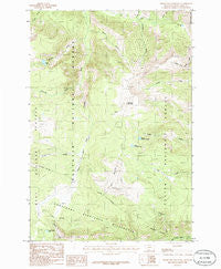 Picket Pin Mountain Montana Historical topographic map, 1:24000 scale, 7.5 X 7.5 Minute, Year 1986