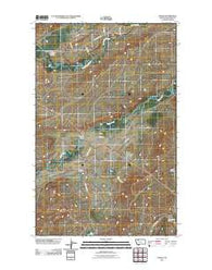 Piegan Montana Historical topographic map, 1:24000 scale, 7.5 X 7.5 Minute, Year 2011