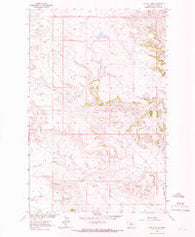 Pigtail Coulee Montana Historical topographic map, 1:24000 scale, 7.5 X 7.5 Minute, Year 1964