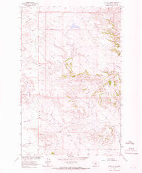 Pigtail Coulee Montana Historical topographic map, 1:24000 scale, 7.5 X 7.5 Minute, Year 1964