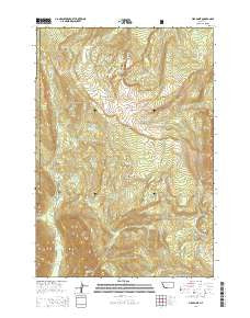 Pika Point Montana Current topographic map, 1:24000 scale, 7.5 X 7.5 Minute, Year 2014