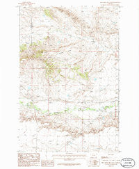 Pike Creek Hills East Montana Historical topographic map, 1:24000 scale, 7.5 X 7.5 Minute, Year 1986