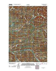 Pike Creek Montana Historical topographic map, 1:24000 scale, 7.5 X 7.5 Minute, Year 2011