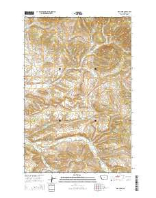 Pike Creek Montana Current topographic map, 1:24000 scale, 7.5 X 7.5 Minute, Year 2014
