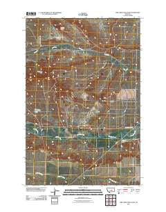 Pike Creek Hills East Montana Historical topographic map, 1:24000 scale, 7.5 X 7.5 Minute, Year 2011