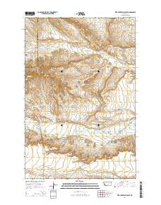 Pike Creek Hills East Montana Current topographic map, 1:24000 scale, 7.5 X 7.5 Minute, Year 2014