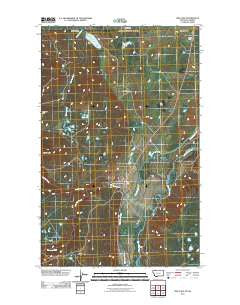 Pike Lake Montana Historical topographic map, 1:24000 scale, 7.5 X 7.5 Minute, Year 2011
