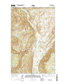 Pike Lake Montana Current topographic map, 1:24000 scale, 7.5 X 7.5 Minute, Year 2014
