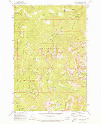 Pikes Peak Montana Historical topographic map, 1:24000 scale, 7.5 X 7.5 Minute, Year 1971