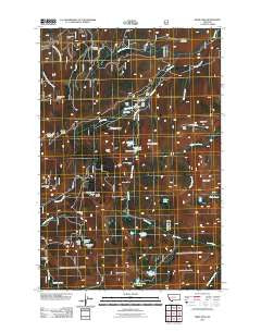 Pikes Peak Montana Historical topographic map, 1:24000 scale, 7.5 X 7.5 Minute, Year 2011