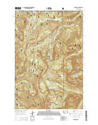 Pikes Peak Montana Current topographic map, 1:24000 scale, 7.5 X 7.5 Minute, Year 2014