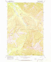 Pilot Peak Montana Historical topographic map, 1:24000 scale, 7.5 X 7.5 Minute, Year 1970