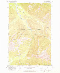 Pilot Peak Montana Historical topographic map, 1:24000 scale, 7.5 X 7.5 Minute, Year 1970
