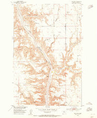 Pilot Rock Montana Historical topographic map, 1:24000 scale, 7.5 X 7.5 Minute, Year 1953