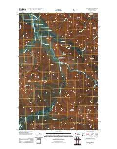 Pilot Peak Montana Historical topographic map, 1:24000 scale, 7.5 X 7.5 Minute, Year 2011