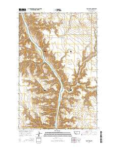 Pilot Rock Montana Current topographic map, 1:24000 scale, 7.5 X 7.5 Minute, Year 2014