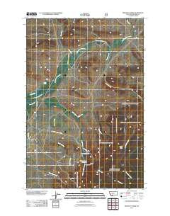 Pinchout Creek Montana Historical topographic map, 1:24000 scale, 7.5 X 7.5 Minute, Year 2011