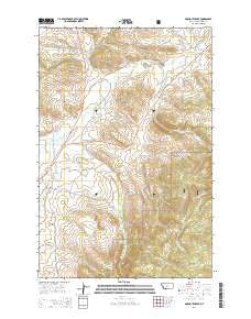 Pinchout Creek Montana Current topographic map, 1:24000 scale, 7.5 X 7.5 Minute, Year 2014