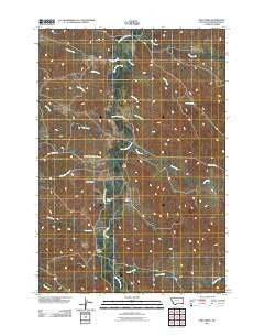 Pine Creek Montana Historical topographic map, 1:24000 scale, 7.5 X 7.5 Minute, Year 2011
