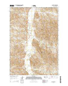 Pine Creek Montana Current topographic map, 1:24000 scale, 7.5 X 7.5 Minute, Year 2014
