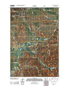 Pine Hill Montana Historical topographic map, 1:24000 scale, 7.5 X 7.5 Minute, Year 2011