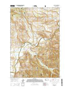 Pine Hill Montana Current topographic map, 1:24000 scale, 7.5 X 7.5 Minute, Year 2014