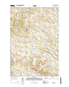 Pine View Montana Current topographic map, 1:24000 scale, 7.5 X 7.5 Minute, Year 2014