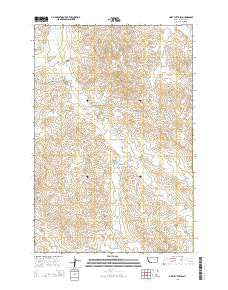 Piney Butte SW Montana Current topographic map, 1:24000 scale, 7.5 X 7.5 Minute, Year 2014