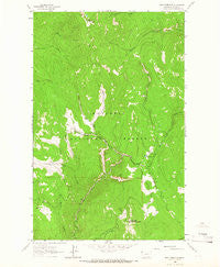 Pink Mountain Montana Historical topographic map, 1:24000 scale, 7.5 X 7.5 Minute, Year 1963