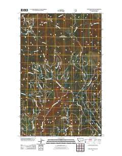 Pink Mountain Montana Historical topographic map, 1:24000 scale, 7.5 X 7.5 Minute, Year 2011
