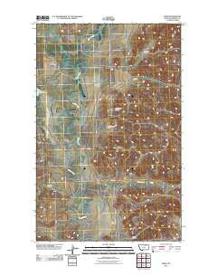 Pinks Montana Historical topographic map, 1:24000 scale, 7.5 X 7.5 Minute, Year 2011