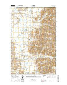 Pinks Montana Current topographic map, 1:24000 scale, 7.5 X 7.5 Minute, Year 2014