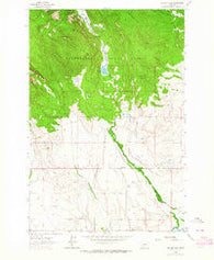 Pintlar Lake Montana Historical topographic map, 1:24000 scale, 7.5 X 7.5 Minute, Year 1962