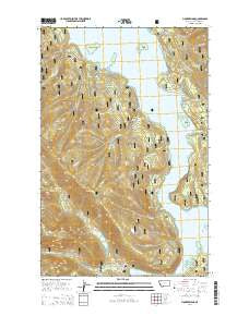 Pioneer Ridge Montana Current topographic map, 1:24000 scale, 7.5 X 7.5 Minute, Year 2014