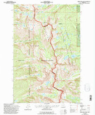 Piper-Crow Pass Montana Historical topographic map, 1:24000 scale, 7.5 X 7.5 Minute, Year 1994