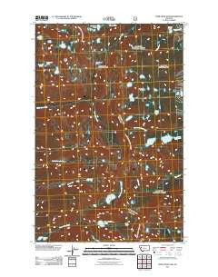 Piper-Crow Pass Montana Historical topographic map, 1:24000 scale, 7.5 X 7.5 Minute, Year 2011