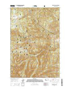 Pipestone Pass Montana Current topographic map, 1:24000 scale, 7.5 X 7.5 Minute, Year 2014