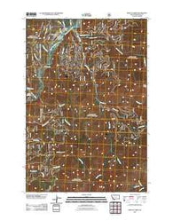 Piquett Creek Montana Historical topographic map, 1:24000 scale, 7.5 X 7.5 Minute, Year 2011