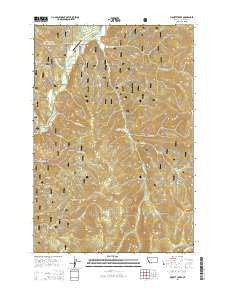 Piquett Creek Montana Current topographic map, 1:24000 scale, 7.5 X 7.5 Minute, Year 2014