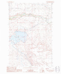Pishkun Reservoir Montana Historical topographic map, 1:24000 scale, 7.5 X 7.5 Minute, Year 1987