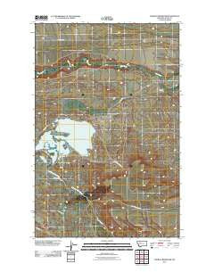 Pishkun Reservoir Montana Historical topographic map, 1:24000 scale, 7.5 X 7.5 Minute, Year 2011