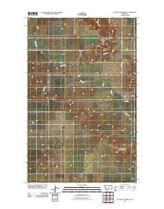 Pleasant Prairie NE Montana Historical topographic map, 1:24000 scale, 7.5 X 7.5 Minute, Year 2011