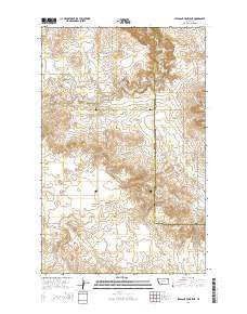 Pleasant Prairie NE Montana Current topographic map, 1:24000 scale, 7.5 X 7.5 Minute, Year 2014