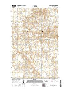 Pleasant Prairie NW Montana Current topographic map, 1:24000 scale, 7.5 X 7.5 Minute, Year 2014