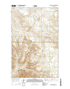 Pleasant Prairie SW Montana Current topographic map, 1:24000 scale, 7.5 X 7.5 Minute, Year 2014