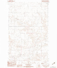 Plentywood SW Montana Historical topographic map, 1:24000 scale, 7.5 X 7.5 Minute, Year 1983