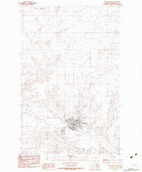 Plentywood Montana Historical topographic map, 1:24000 scale, 7.5 X 7.5 Minute, Year 1983